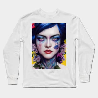 Face tattooed Snow white | DNF Long Sleeve T-Shirt